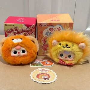 Baby Three Bundle - Lion Vanity Mirror and Red Panda Baby Animal